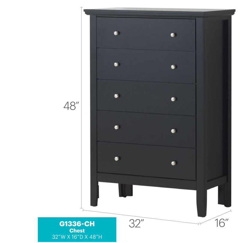 Glory Furniture Primo accent chest featuring a sleek wooden finish and modern design, ideal for stylish storage.