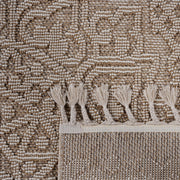 Guros - 8' X 10' Medallion Indoor / Outdoor Area Rug - Beige - R&R Furniture Gallery (Fountain Valley, CA)
