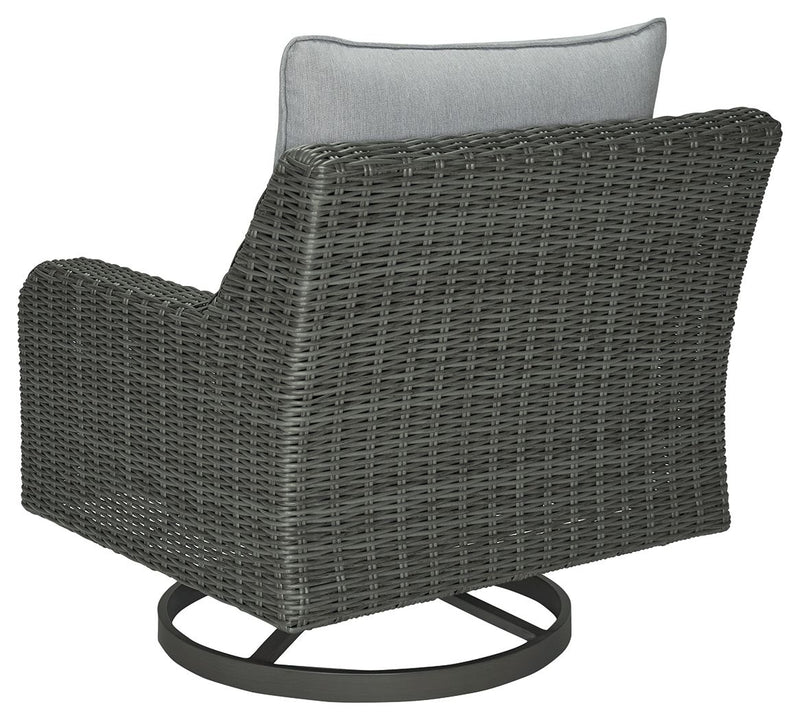 Elite Park - Swivel Lounge w/ Cushion - Gray - R&R Furniture Gallery (Fountain Valley, CA)