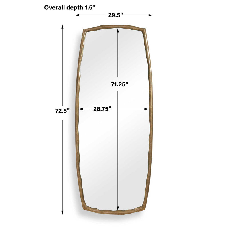Adair - Tall Mirror - Antique Brass / Gold