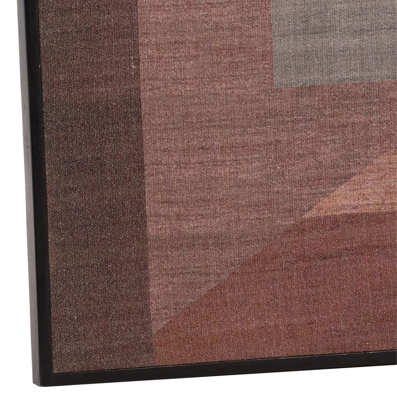 Wellington - Wall Art - Gray And Dark Red