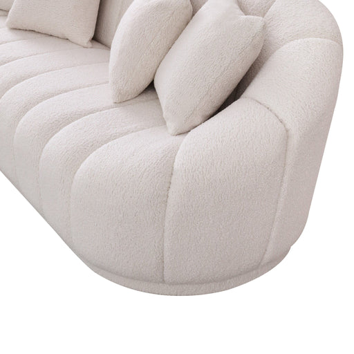 Maximilian - Modern Japandi Style Tight Back Boucle Couches - R&R Furniture Gallery (Fountain Valley, CA)