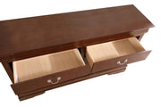 Elegant Louis Phillipe traditional dresser by Glory Furniture with polished wood finish and classic design details.