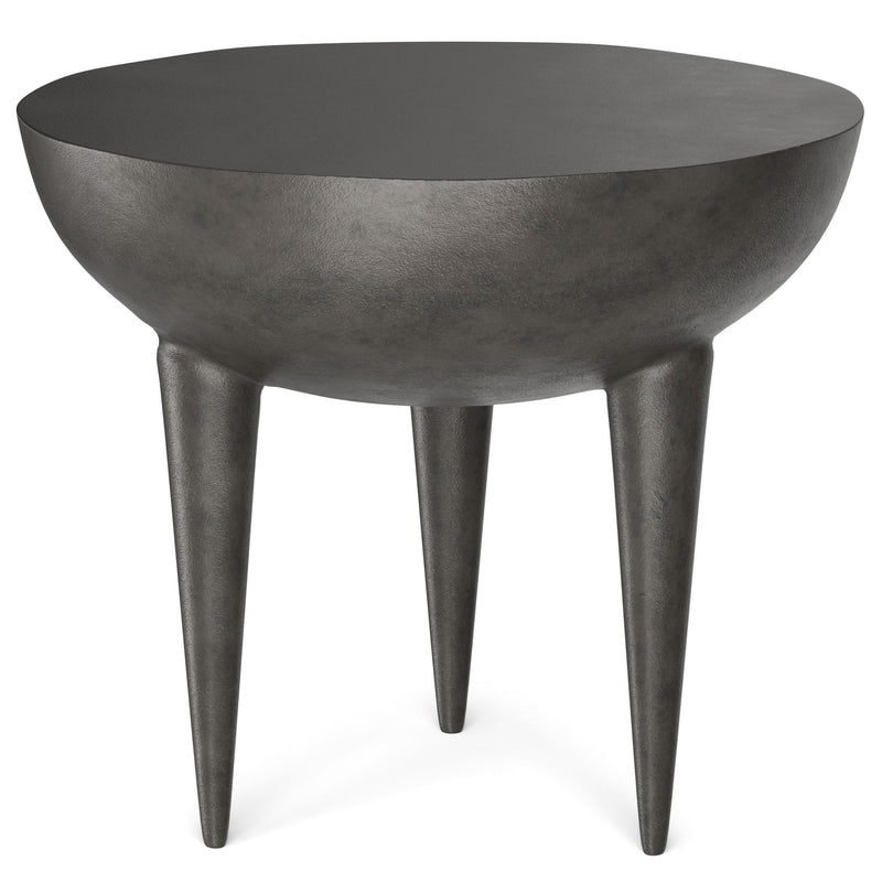Otto - Cast Aluminum Side Table - Black - R&R Furniture Gallery (Fountain Valley, CA)