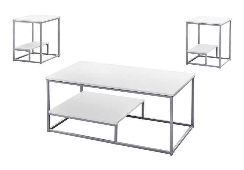 Table Set, Coffee, End, Side, Accent, Living Room, Contemporary & Modern (Set of 3) - R&R Furniture Gallery (Fountain Valley, CA)