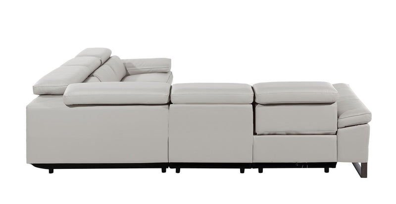 1246 - 5-Piece L-Shaped Modular Power Reclining Sectional With Power Headrests
