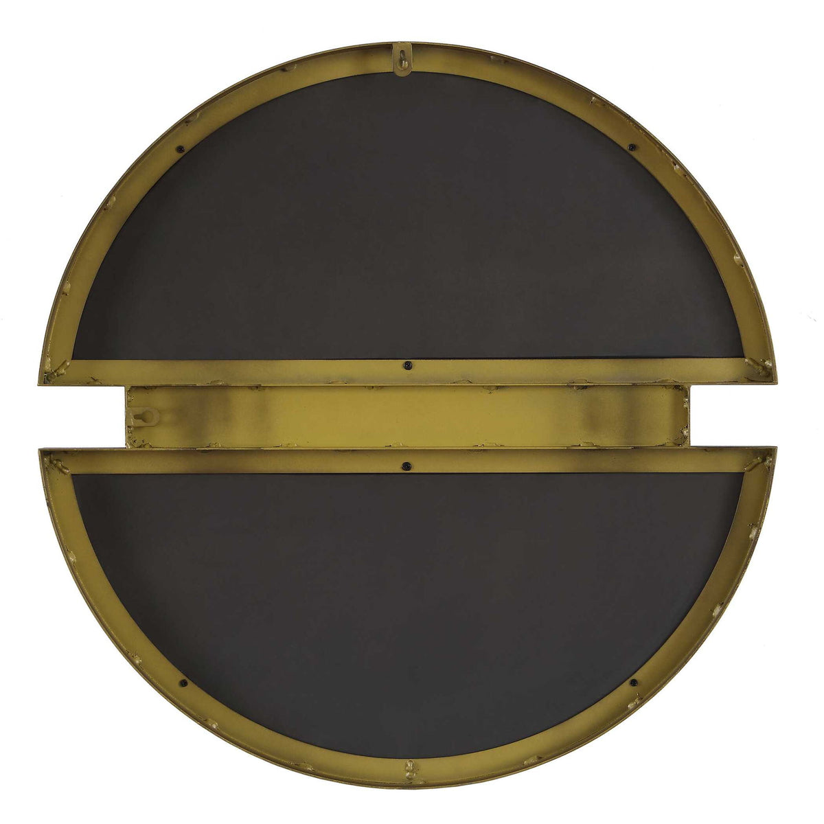 Hanover - Divided Round Mirror - Bronze / Brown
