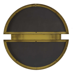 Hanover - Divided Round Mirror - Bronze / Brown