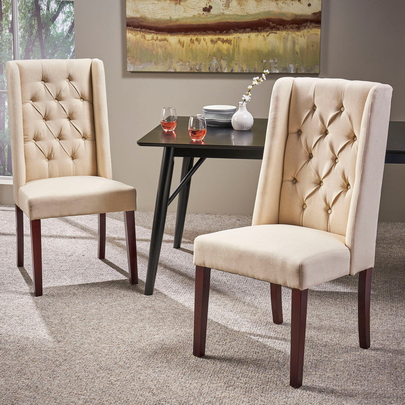 Sophisticated Tufted Dining Chair With High Back Design - R&R Furniture Gallery (Fountain Valley, CA)