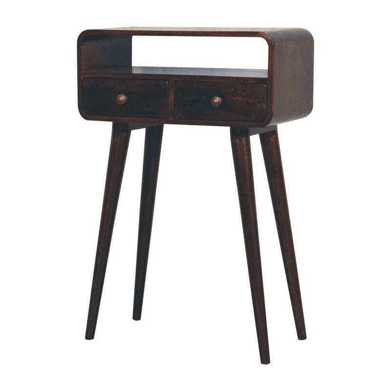Solid Wood Curved Console Table - R&R Furniture Gallery (Fountain Valley, CA)