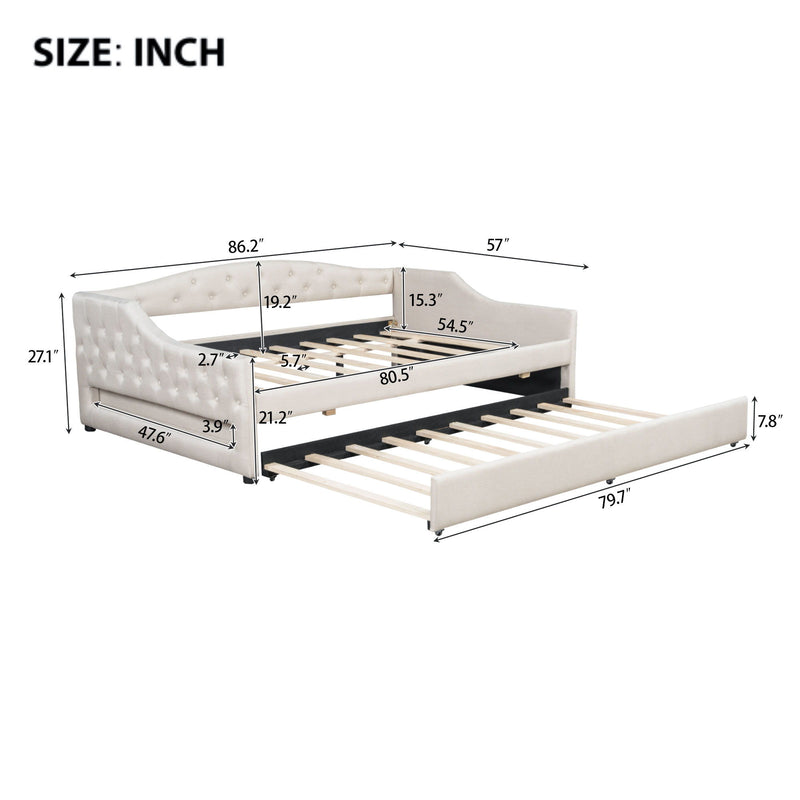 Daybed With LED Belt - R&R Furniture Gallery (Fountain Valley, CA)