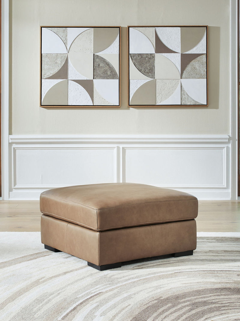 Veronella - Oversized Accent Ottoman - Sahara - R&R Furniture Gallery (Fountain Valley, CA)