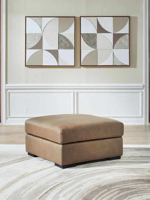 Veronella - Oversized Accent Ottoman - Sahara - R&R Furniture Gallery (Fountain Valley, CA)