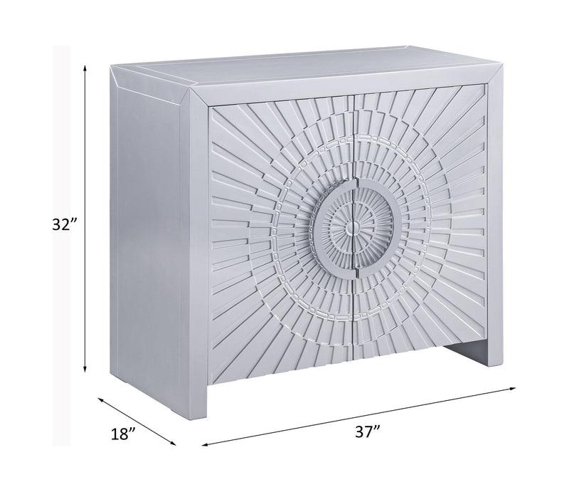 Cicero - Console Cabinet - Platinum - R&R Furniture Gallery (Fountain Valley, CA)