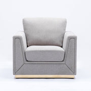 Valin - Chair - Gray Linen - R&R Furniture Gallery (Fountain Valley, CA)