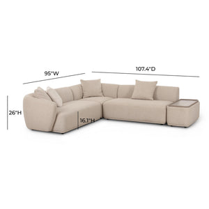Sylvie - Chaise Sectional - R&R Furniture Gallery (Fountain Valley, CA)