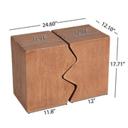 Rectangular Outdoor Indoor Accent Side Table (Set of 2) - R&R Furniture Gallery (Fountain Valley, CA)