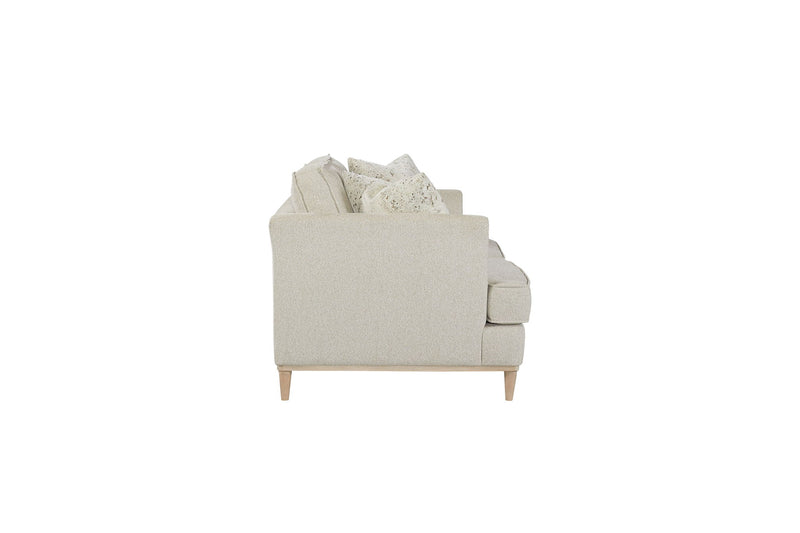 Loveseat With 2 Reversable Cushions And 2 Pillows - Off White - R&R Furniture Gallery (Fountain Valley, CA)