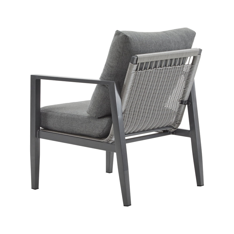 Modern Lounge Chair With Rope Accents And Cushions - R&R Furniture Gallery (Fountain Valley, CA)