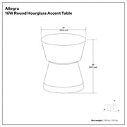 Allegra - Side Table - Antique Brass - R&R Furniture Gallery (Fountain Valley, CA)