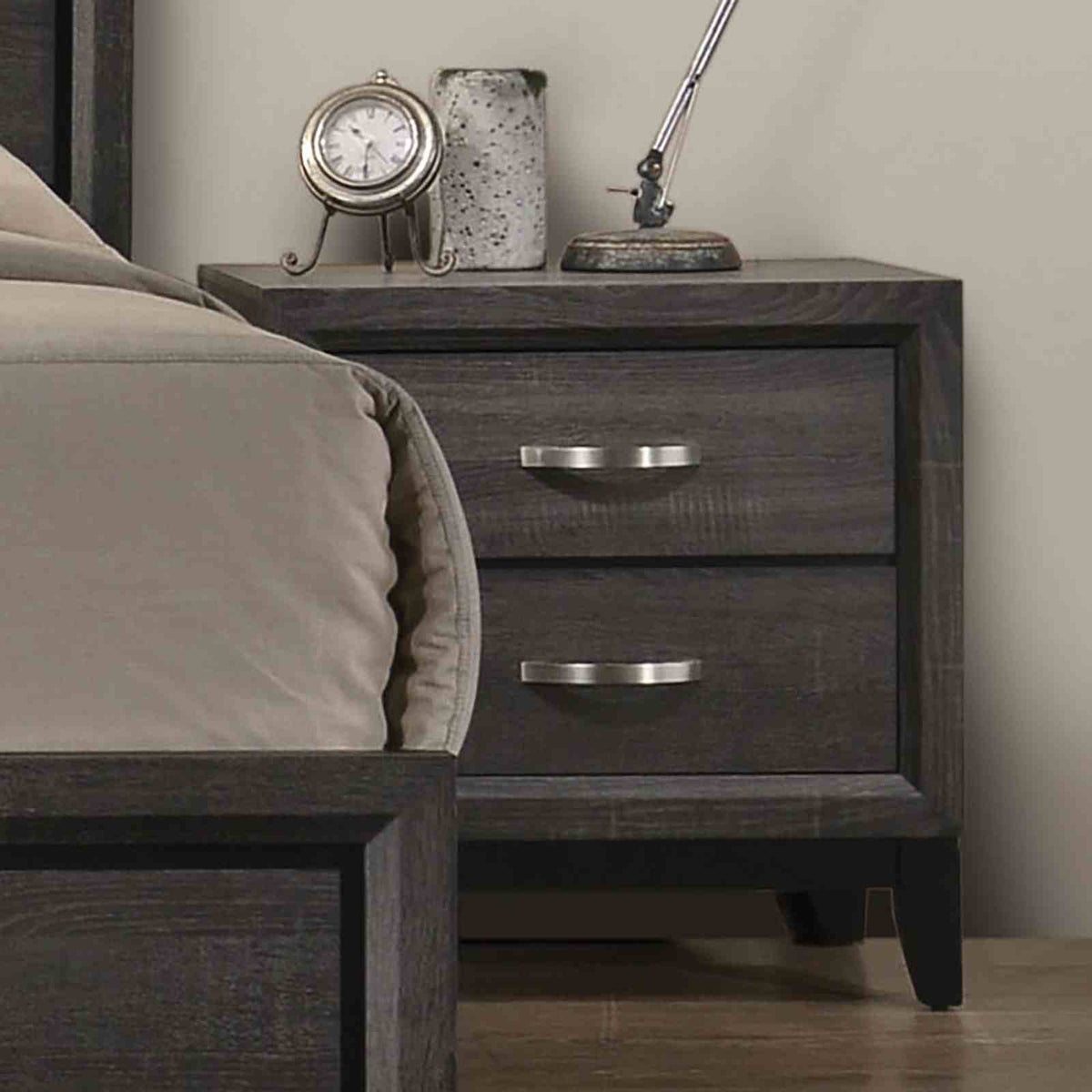 Errico - Nightstand, Gray