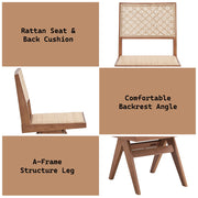 Velentina - Side Chair (Set of 2) - Rattan & Natural - R&R Furniture Gallery (Fountain Valley, CA)