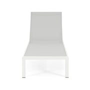 Noble House outdoor patio chaise lounge with five reclining positions, featuring padded cushions and durable frame for relaxing outdoors.