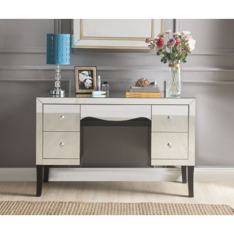 Dominic - Vanity Desk - Mirrored - R&R Furniture Gallery (Fountain Valley, CA)