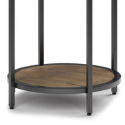 Jenna - Handcrafted Round Side Table - R&R Furniture Gallery (Fountain Valley, CA)