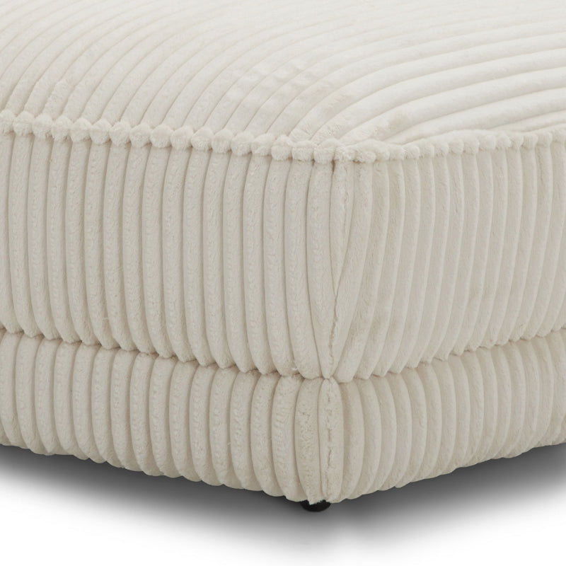 Utopia - Ottoman With Casters - Mega Ivory - R&R Furniture Gallery (Fountain Valley, CA)