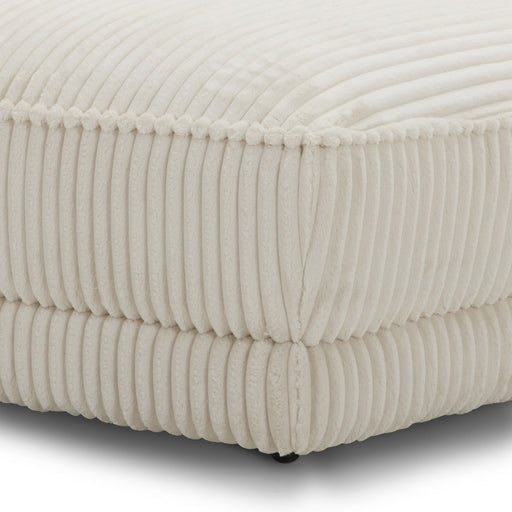 Utopia - Ottoman With Casters - Mega Ivory - R&R Furniture Gallery (Fountain Valley, CA)