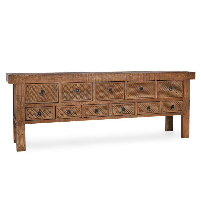 Lahey - 11 Drawer Console Table - R&R Furniture Gallery (Fountain Valley, CA)