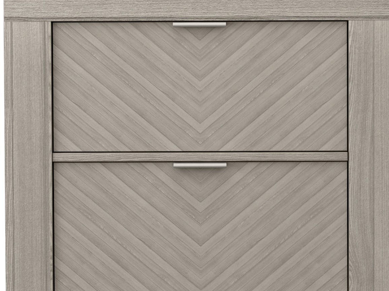 2 Drawer Nightstand - Light Gray - R&R Furniture Gallery (Fountain Valley, CA)