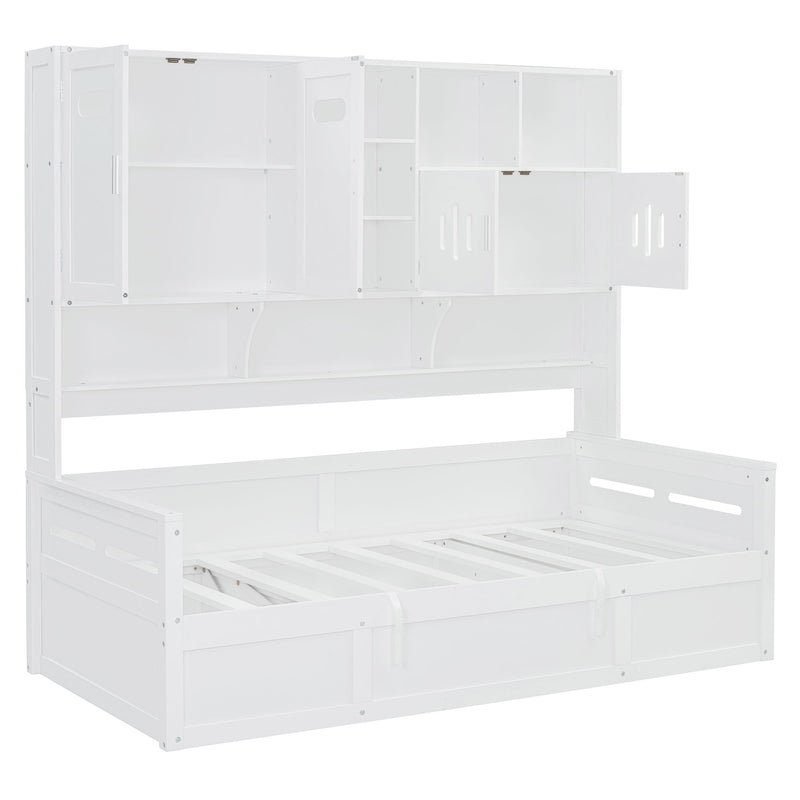 Daybed With All-In-One Cabinet And Shelf - R&R Furniture Gallery (Fountain Valley, CA)