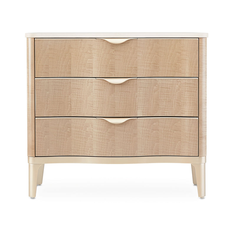 Malibu Crest - 3-Drawer Nightstand - Blush - R&R Furniture Gallery (Fountain Valley, CA)