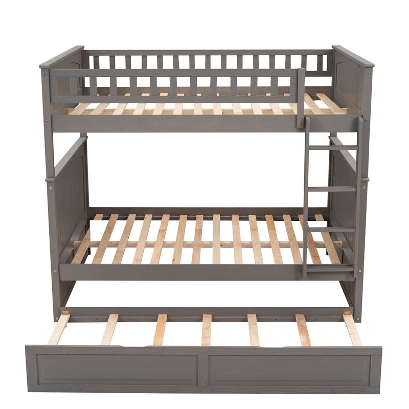 Bunk Bed With Twin Size Trundle, Guardrails - R&R Furniture Gallery (Fountain Valley, CA)