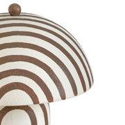 Maiori - Striped Papier Mache Table Lamp - R&R Furniture Gallery (Fountain Valley, CA)