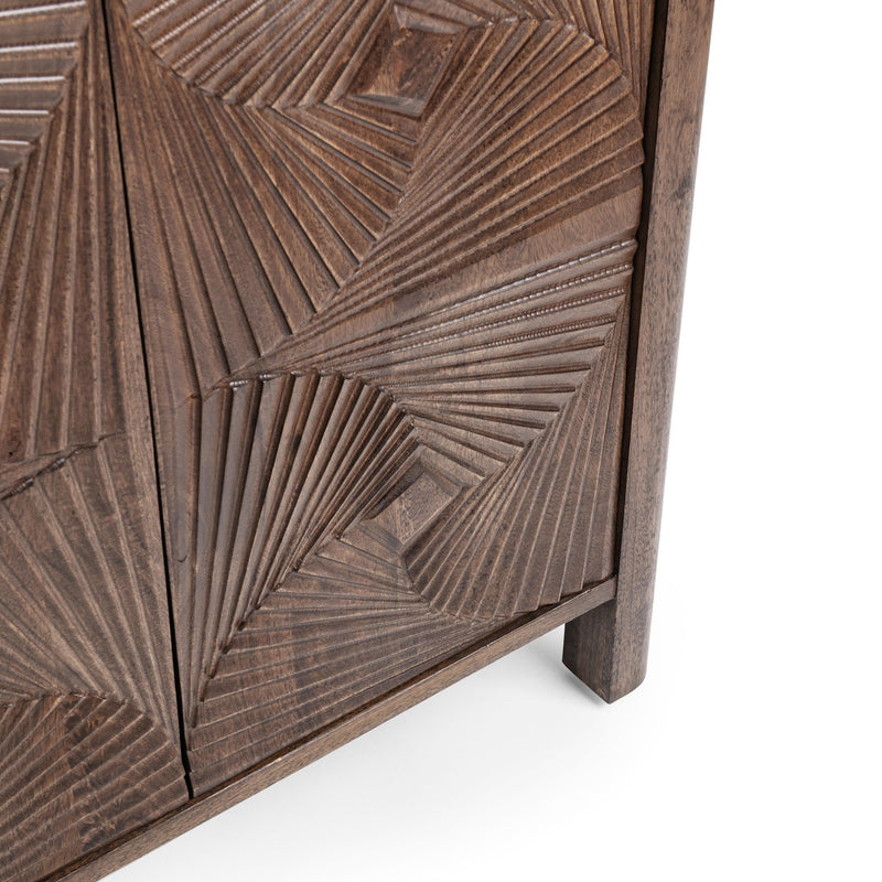 Lina - 4 Door Cabinet - Kona Brown