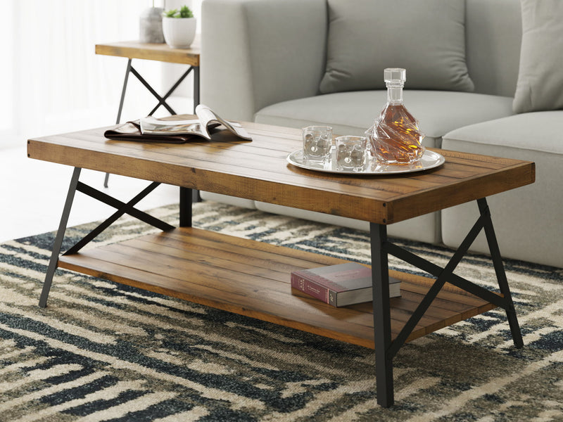 Modern Rustic Style Coffee Table - R&R Furniture Gallery (Fountain Valley, CA)
