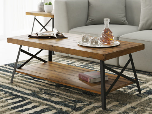 Modern Rustic Style Coffee Table - R&R Furniture Gallery (Fountain Valley, CA)