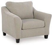 Willarae - 2 Pc. - Chair And A Half, Ottoman - Taupe - R&R Furniture Gallery (Fountain Valley, CA)