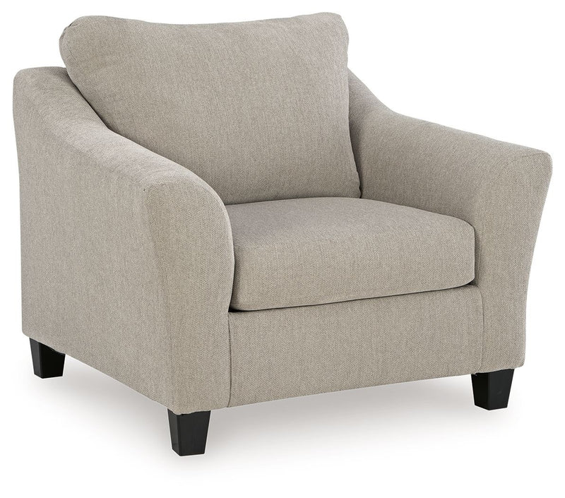 Willarae - 2 Pc. - Chair And A Half, Ottoman - Taupe - R&R Furniture Gallery (Fountain Valley, CA)
