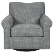 Renley - Swivel Glider Accent Chair - Ash - R&R Furniture Gallery (Fountain Valley, CA)