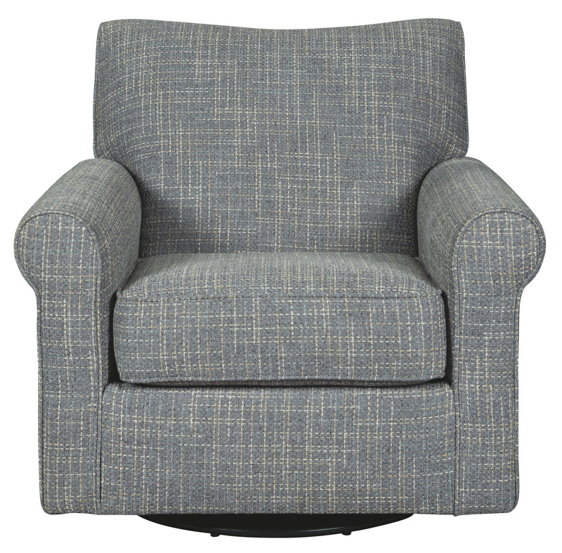 Renley - Swivel Glider Accent Chair - Ash - R&R Furniture Gallery (Fountain Valley, CA)
