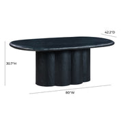 Elika - Faux Plaster Oval Dining Table - R&R Furniture Gallery (Fountain Valley, CA)