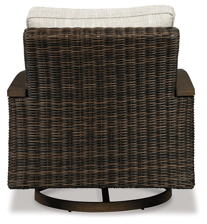 Paradise Trail - Swivel Lounge Chair (Set of 2) - Medium Brown - R&R Furniture Gallery (Fountain Valley, CA)