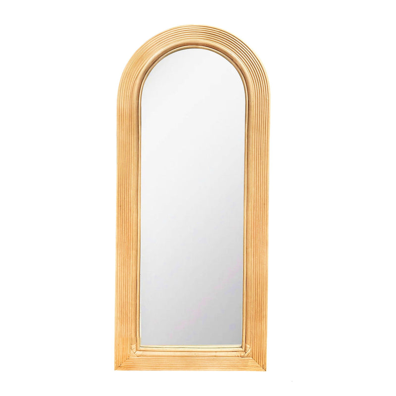 Tanya - Rattan 70" Floor Mirror - R&R Furniture Gallery (Fountain Valley, CA)