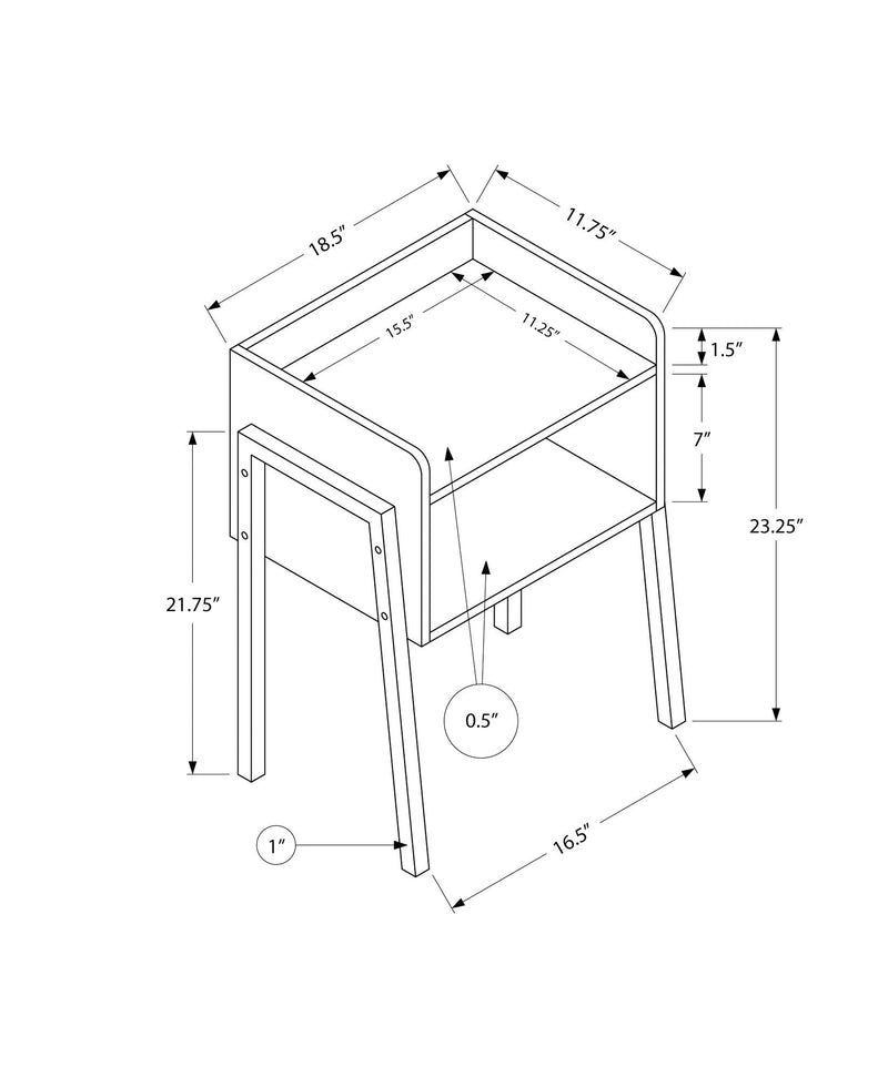 Accent Table, Side Contemporary & Modern Design - R&R Furniture Gallery (Fountain Valley, CA)