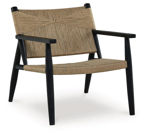 Halfmore - Accent Chair - Black / Natural - R&R Furniture Gallery (Fountain Valley, CA)