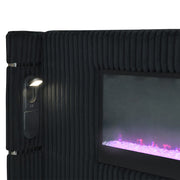 Garner - Bed With Fireplace, LED, Reading Light, Speaker, Bluetooth & USB - R&R Furniture Gallery (Fountain Valley, CA)